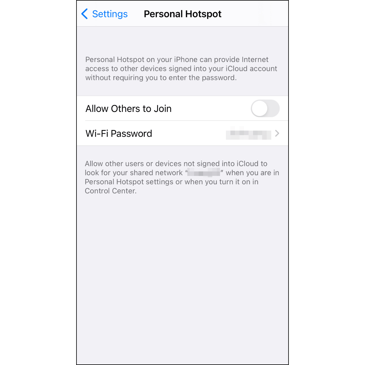 1. Set up iPhone HotspotNavigate to settings and set up iPhone hotspot name and password. Then, turn off the hotspot for now.(How to set up Personal Hotspot on iPhone)