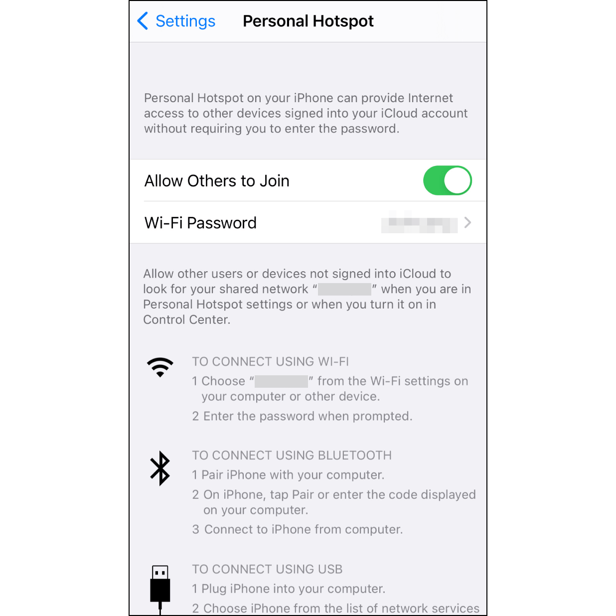 9. Turn on Personal HotspotGo to iPhone “Settings” and turn on hotspot (navigate to the “Settings Page” > “Hotspot” and turn on hotspot).