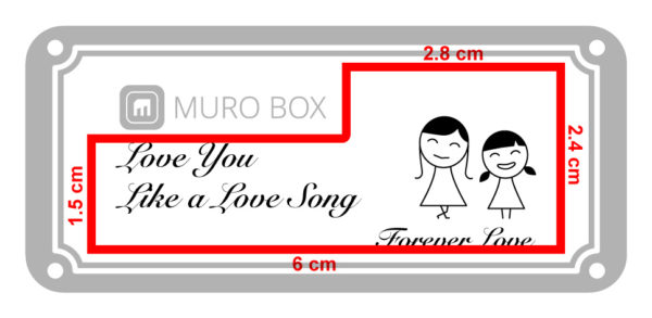 The space limit of laser carving for muro box n20 music box