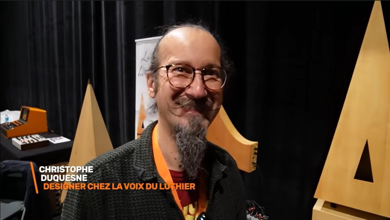 Christophe Duquesne, from La Voix du Luthier and Haken Audio. He is an instrument maker, sound-designer and musician. He is demonstrate Muro Box as an music box instrument in the synthfest 2022.