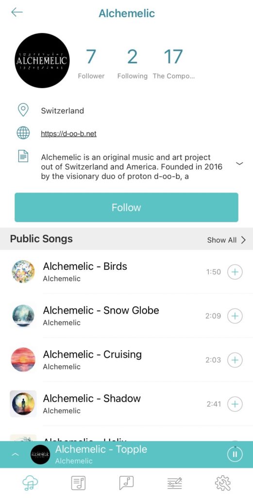 In the Muro Box app library, we continue to update the Alchemelic playlist and share it publicly. The original music in the music box format has a special taste, welcome to download the free app to listen to our music.