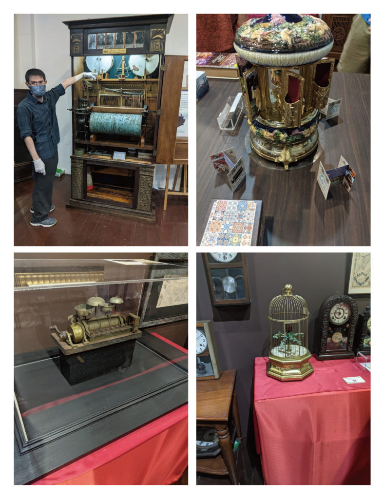 We enjoyed the visual and auditory pleasures brought by music boxes. Here are some photos we took of the collections during our visit to the Singapore Music Box Museum.