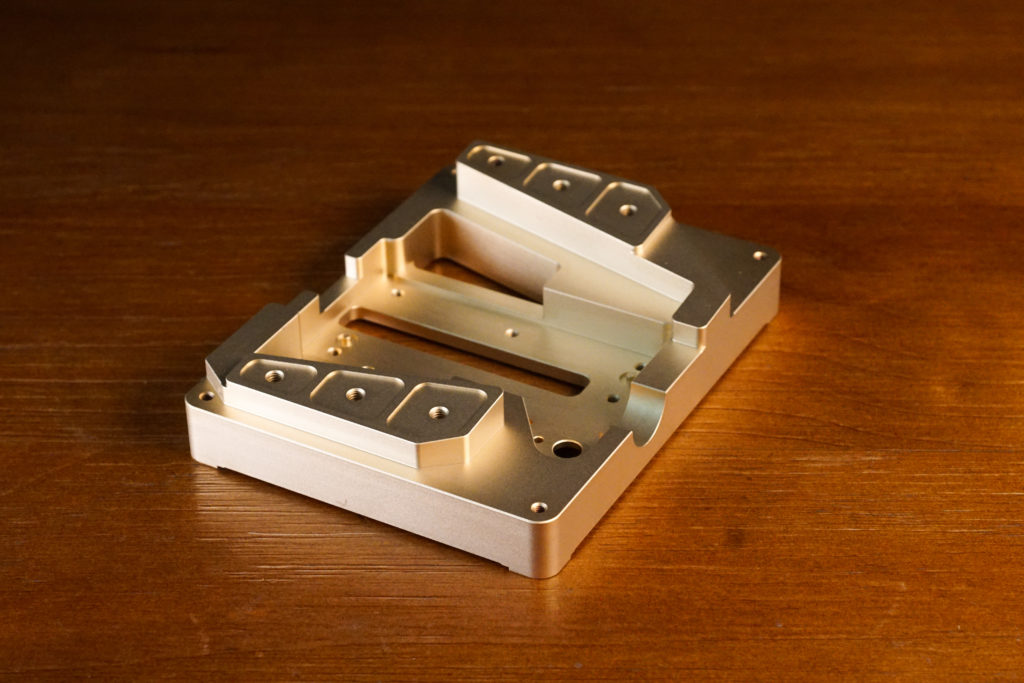 The pure brass metal base of Muro Box-N40 Sublime music box