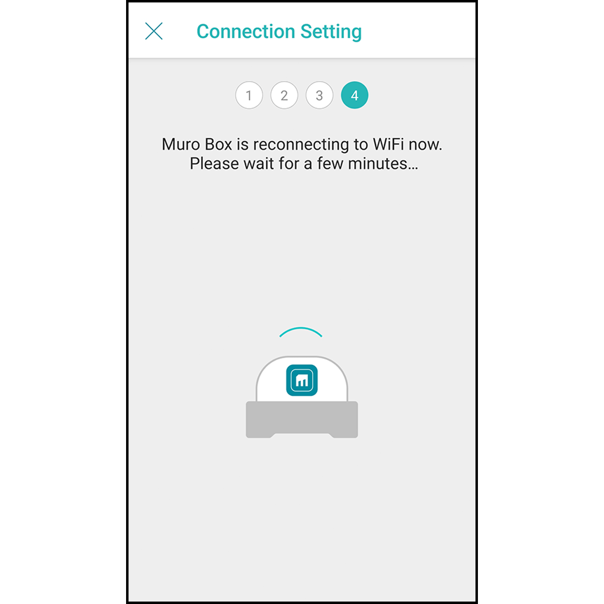 11.Connect to Personal Hotspot
Go back to Muro Box app, wait 30 seconds for Muro Box to connect to your Personal Hotspot.