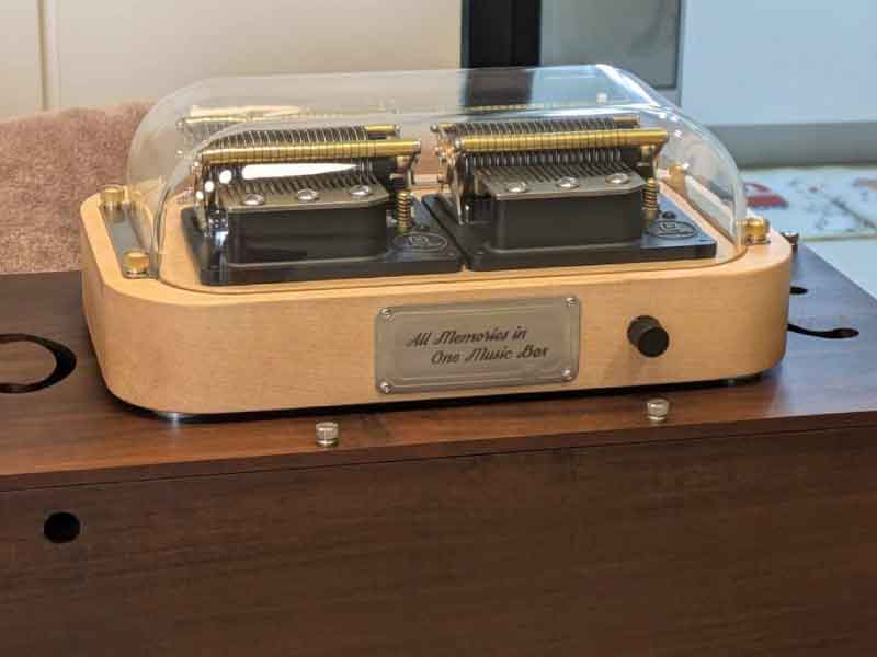 私が購入したのは、Muro Box N40標準版ナチュラルウッド色とアカシア材製共鳴箱です。