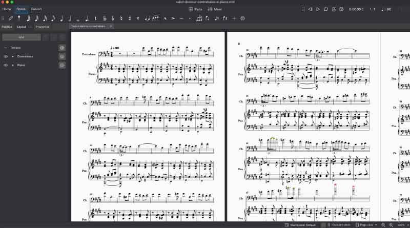 MuseScore 製譜軟體介面
