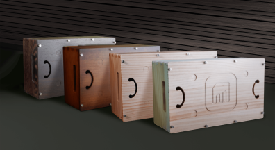 世界初の編曲可能なスマートオルゴールMuro Box-N40は、出荷時に異なるデザインの共鳴箱を包装箱としてお選びいただけます。