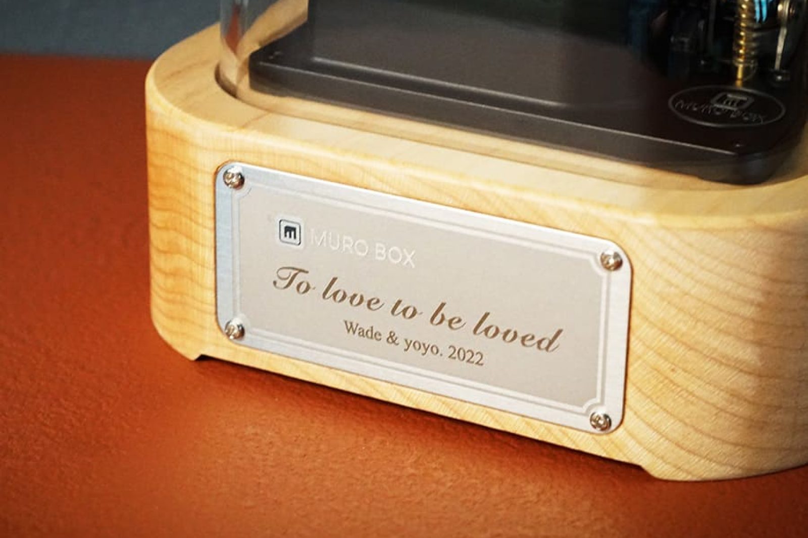 The Custom Engraving Result on the Muro Box-N20 Music Box